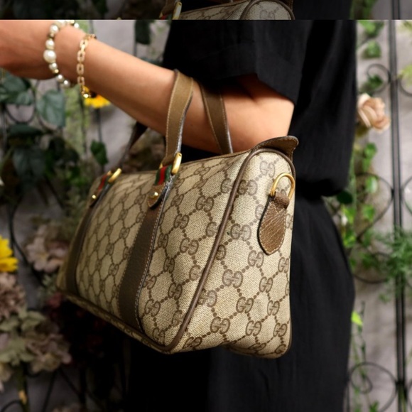 Gucci Beige and Dark Brown Shoulder Bag - Picture 3 of 11